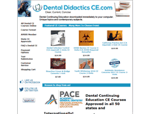 Tablet Screenshot of dentaldidacticsce.com